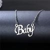 Personalized English Word Necklace Women's Initial Choker Fashion Jewelry Gift