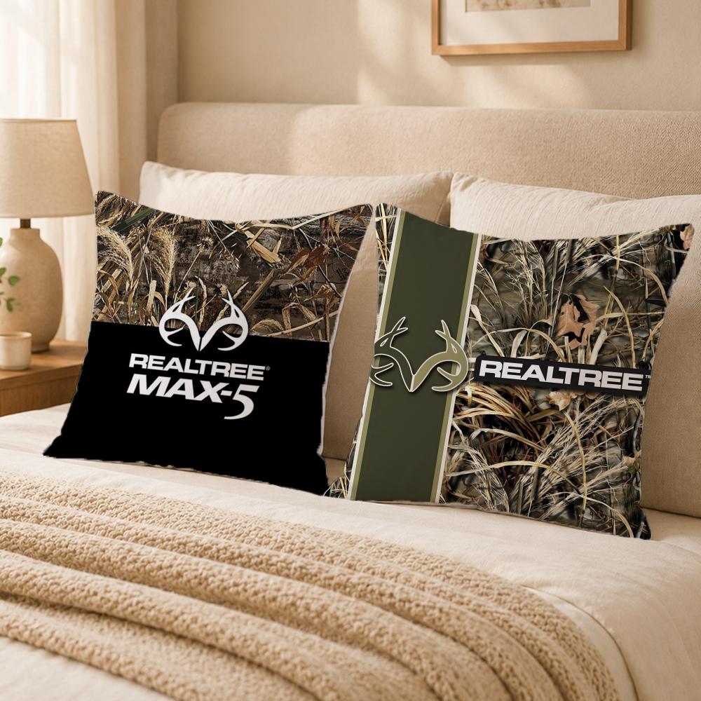 Pattern R-RealtreeS Cushion Cover Double-Sided Printed Pillow Cover Hypoallergenic Dust-Mite Proof