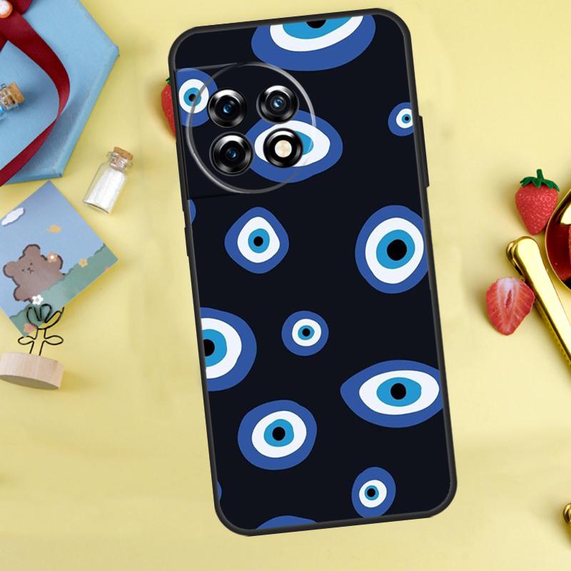 Evil Eyes Case For OnePlus 13T 13R 12 12R 15 13 11 10 10T 8T Nord 5 CE 2 3 4 Lite Nord N20 N30 Cover