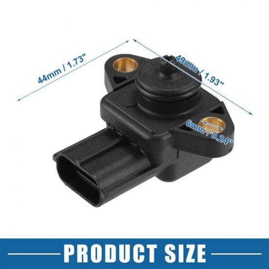 Pack (1) Air Intake MAP Pressure Sensor No.1859072F21 For Mitsubishi  Black