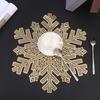1PC Table Decorations Home Decor Stain Resistant Restaurant Decoration Thermal Insulation PVC Snowflake Meal Mat Party Supplies