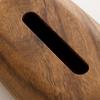 Walnut Tissue Box Cover - Modern Vintage Design, Premium Wood, For Desk & Bathroom Decor. Easy Refill, Polished Finish