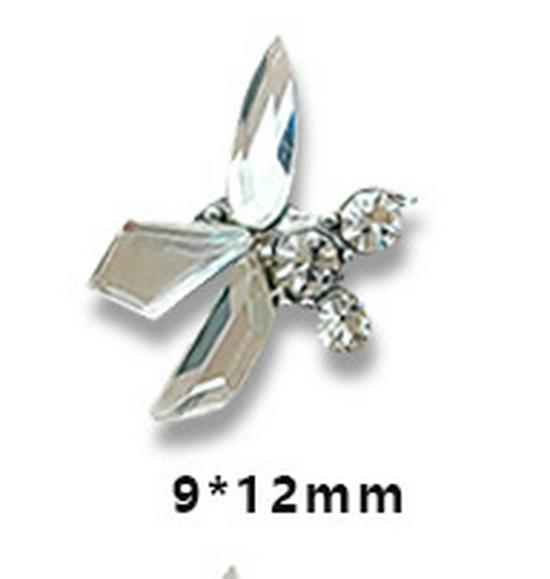 Super Shiny White Flower Starburst Rhinestone Nail Art Decorations