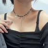 New Diablo tetragonal leather beaded splicing necklace girls trend hot girl sweet cool temperament accessories