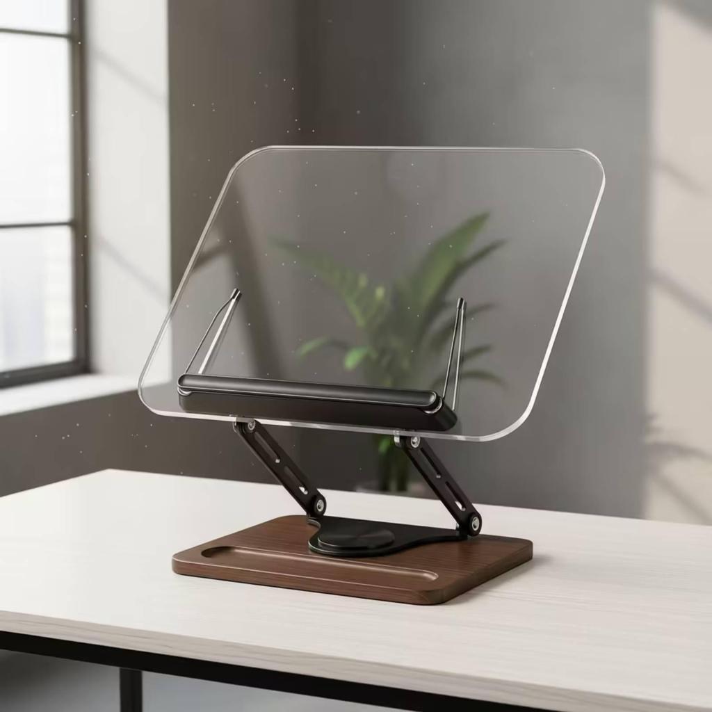 Desktop Reading Stand Smooth Book Featuring Weighted Base Portable