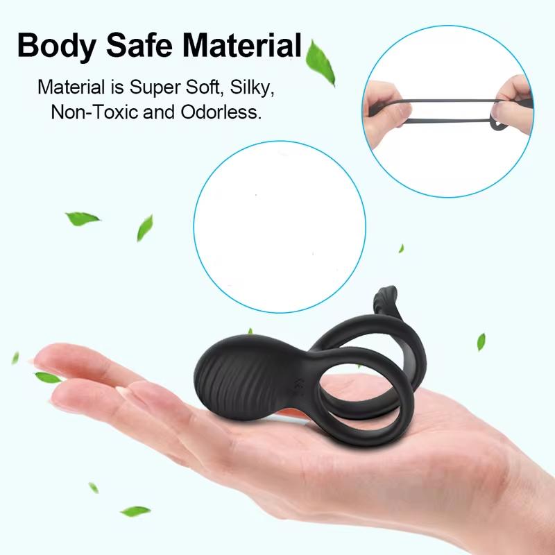 Wireless Remote Control Cockring Vibrator Clitoris Stimulation Sleeve for Penis Ring Sex Toys for Men Male Chastity Cock Rings G-Spot Anal Stimulator
