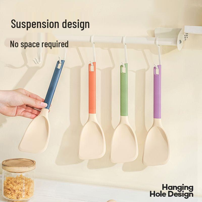 High-Temperature Resistant Silicone Mini Spatula for Frying Eggs, Pancakes, and Steak In Non-stick Pans.