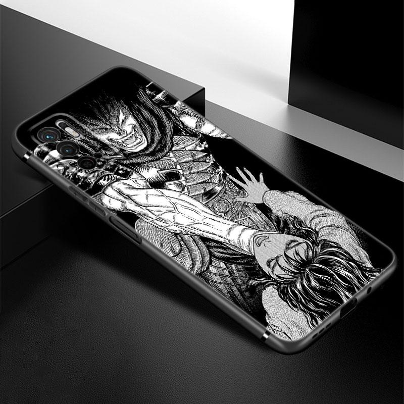 

Чехол для телефона с аниме Berserk Guts для Xiaomi Redmi Note 7 8 9 10 Lite 11 11E 11T 12 Pro 11S 4G 10T 5G 8T 9S 10S, мягкий черный чехол из ТПУ Redmi Note 7(Pro)