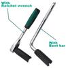 Black Narrow Mouth Oxygen Sensor Sleeve European-Style Cxygen Sensing Socket Wrench, Durable Steel, Ideal for Car Maintenance & Repair Tool