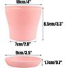 8 Pcs 10cm Small Colorful Plant Pots Plastic Flower Pots Indoor Plants Pots For Office Home With Pallet/trays, 8 Colors