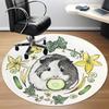 1pc Guinea Pig Cucumber Office Round Rug, Non-slip, Soft and Durable Office Rug for Interior Decoration, Perfect for Office, Beautiful Decoration yy26