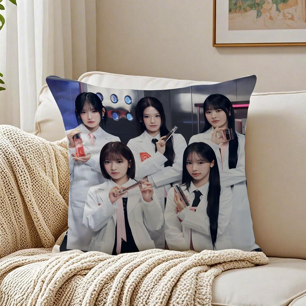 GirlGroup Kpop RRESCENE Cushion Cover Pillowcase Antidustmite living Room Sofa Decor Cushion Room