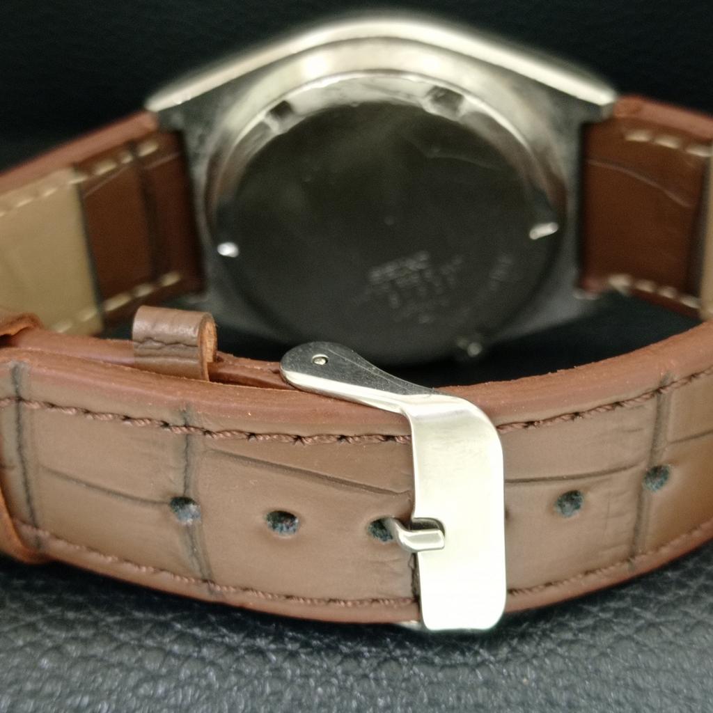 VINTAGE SEIKO 5 AUTOMATIC 7009A JAPAN MENS MAROON COLOR DIAL WATCH a708571-1