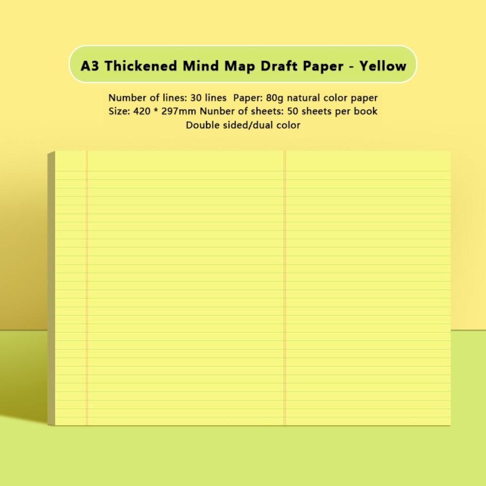 Tearable Draft Paper Mind Map Planning Notepad Multi-functional Memo Pads  Student