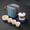 Shangqi Yangzhi Jade Portable Gongfu Travel Tea Set