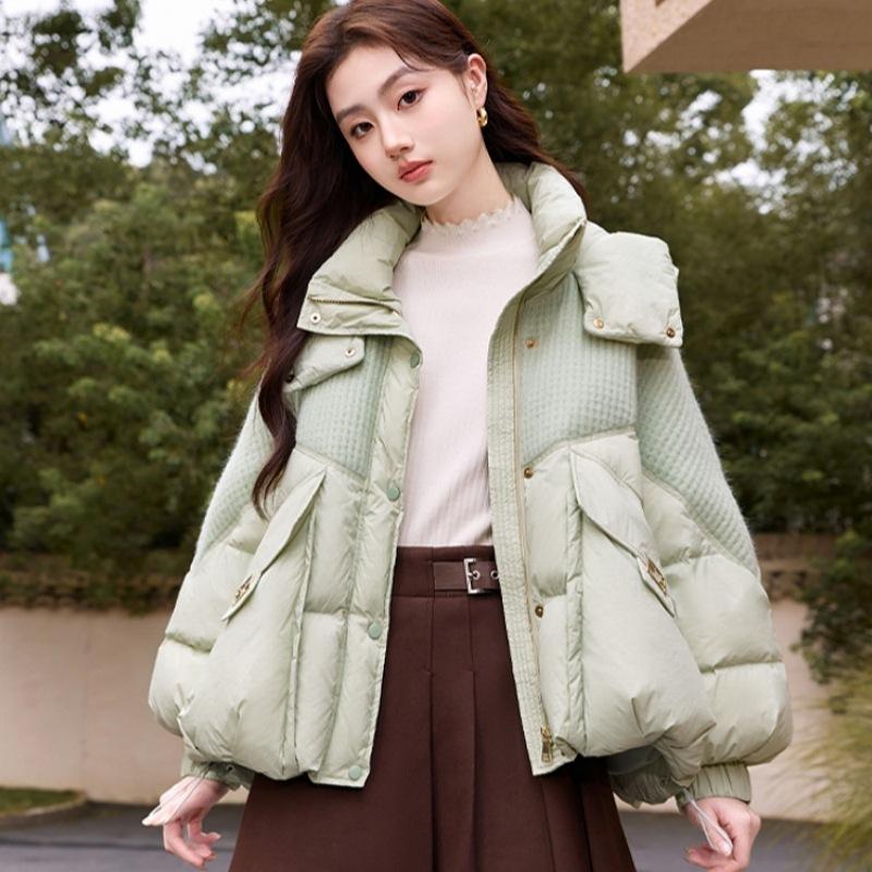 New winter short small thickened loose cotton-padded cotton-padded warm hooded jacket