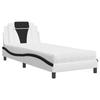 VidaXL Lit avec Matelas, Lit Rembourré avec Coussin de Tête de Lit, Lit Simple, Lit Adulte, Meuble de Chambre à Coucher 3208767