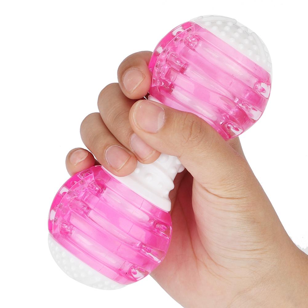 Zwierzę Odporne na Ugryzienia Trwałe Gryzaki Kształt Sztangi Dźwięk Molar Czyszczenie Zębów Zabawki