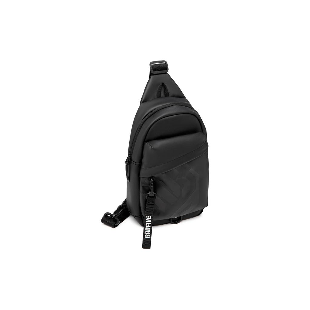 New LiNing Polyester Polyurethane Sling Bag Regular Unisex Black ABDU095-4