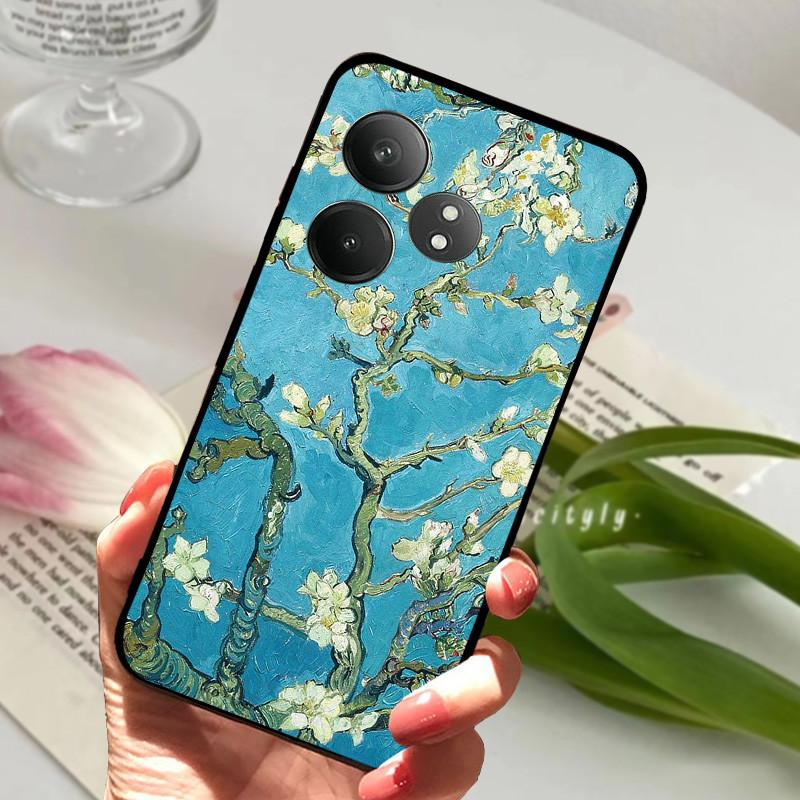 For Realme GT 6 GT6 Case Shockproof Soft TPU Silicone Phone Cover For Realme GT 6T Capa Realme GT6 GT6T Cartoon Matte Bumper