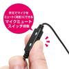 Miyoshi MCO USB Pin Microphone with Mini Clip, 3.5mm Earphone Jack, Mute Switch, Omnidirectional, Compatible with WindowsMacOS, 1.9m Cable Length,