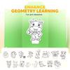 Educational Toys 3D Geometry Learning Book DIY Paste Material Kit  Toddlers
