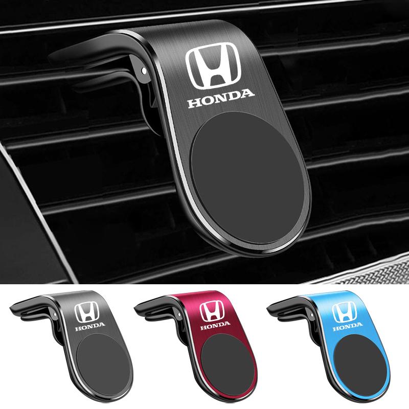 Car Magnetic Phone Holder Air Vent Clip Mount Rotation GPS Support For Honda Mugen Power Civic Accords CRV Hrv Jazz CBR VTEC VFR YY1