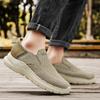 Nieuwe Zomer Ademende Canvas Schoenen Heren Loafers Slip On Sneakers Mode Casual Herenschoenen Lichtgewicht Flats Heren Rijschoen