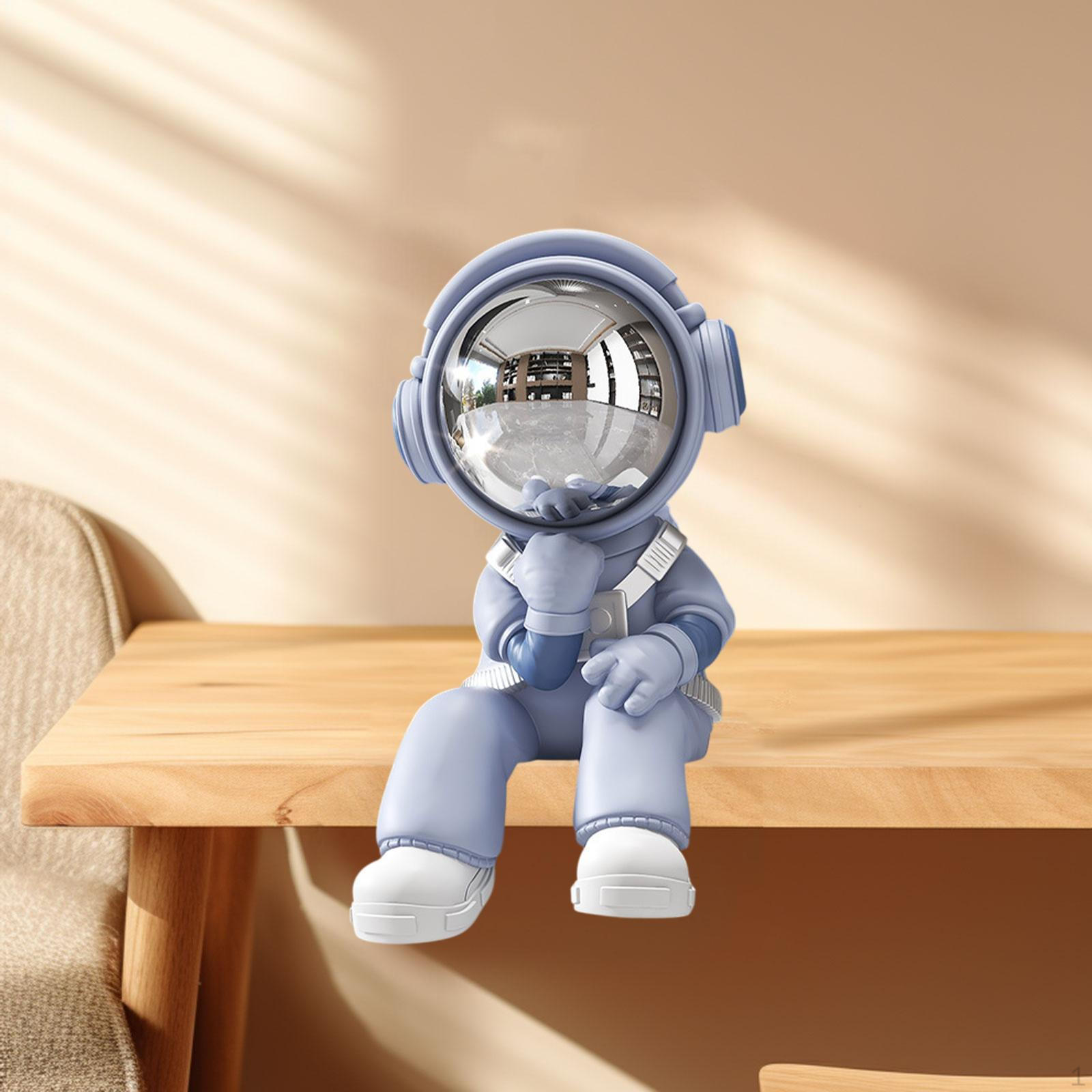 

Фигурка астронавта, коллекционная скульптура для гостиной и стола синий