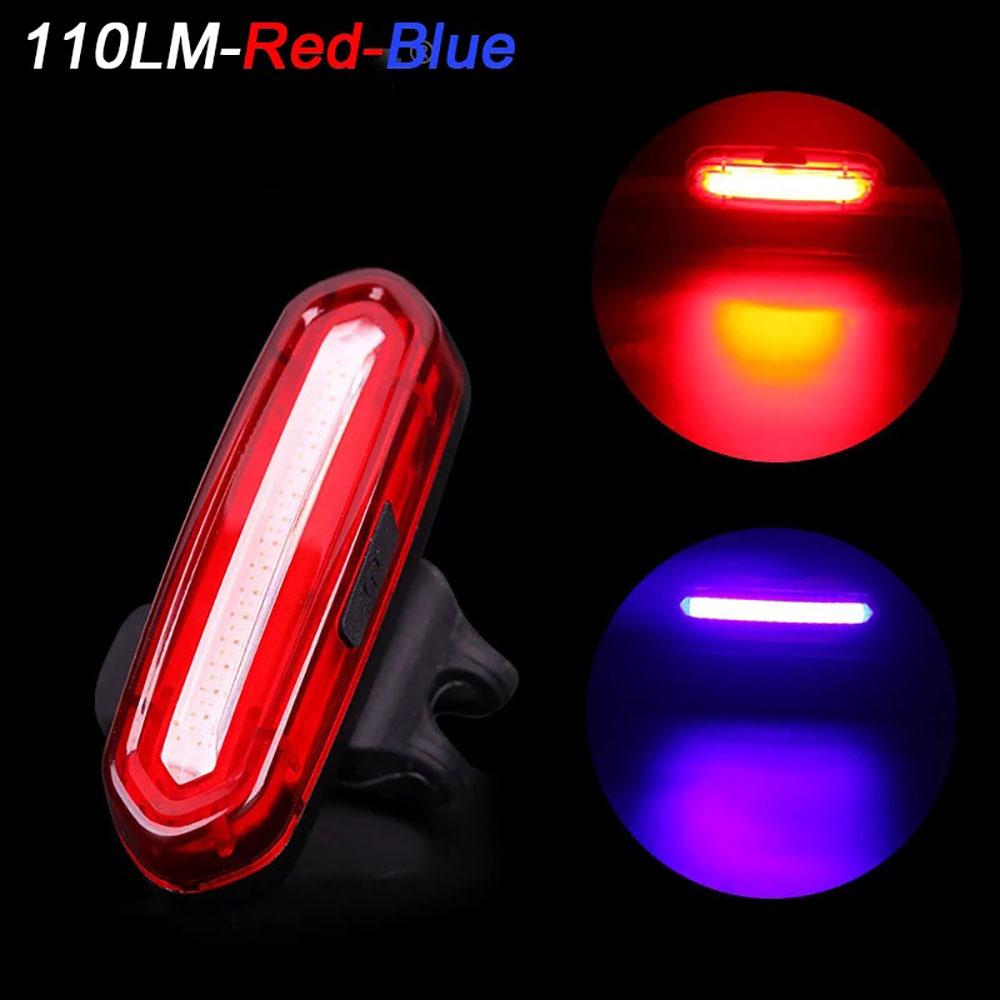 USB Rechargeable LED Cycling Bike Warning Light Mountain Bicycle Taillight MTB Red Light Bike Rear Light