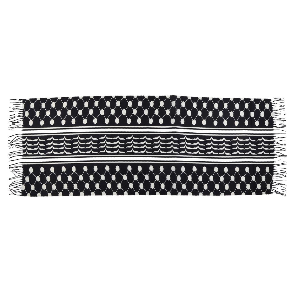 Adult Arab Style Pray Keffiyeh for Wedding Church Outdoor Travel Keffiyeh with Long Tassels Hot Weather Supplies