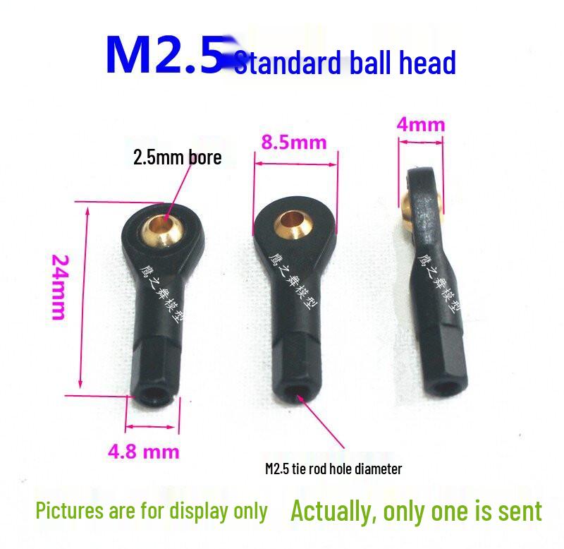 M2/M2.5/M3 Plastic Universal Ball Joint Buckle for Model Robot Servo Actuator