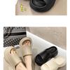 Women's 8cm Height-Boosting EVA Slippers, Thick-Sole for Indoor/Outdoor, Breathable Summer Bathroom Use