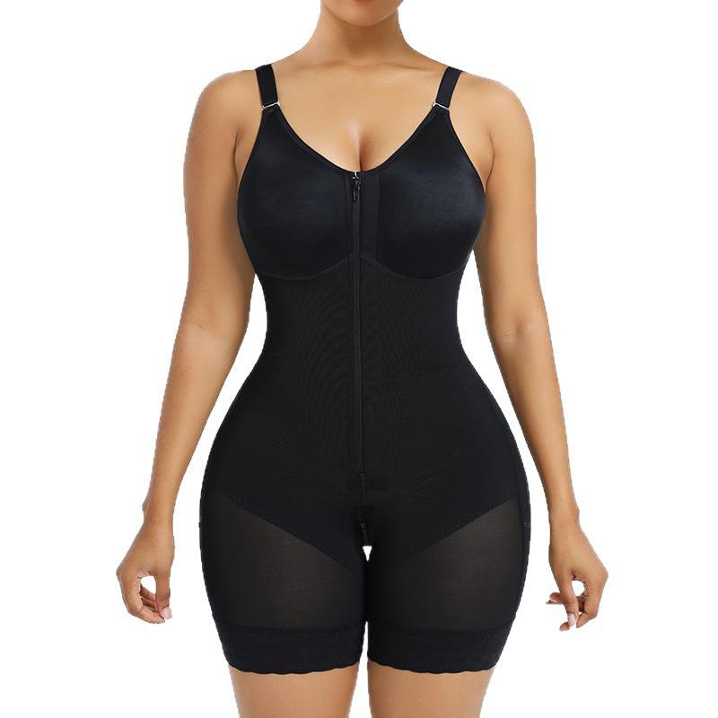 Shapewear Bodysuit Zipper Crotch Buckle Waist Trainer Butt Lift Plus Size