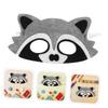 4Pcs Felt Material Half Face Mask Children Gits Children's Day Mask  Jungle Theme Party