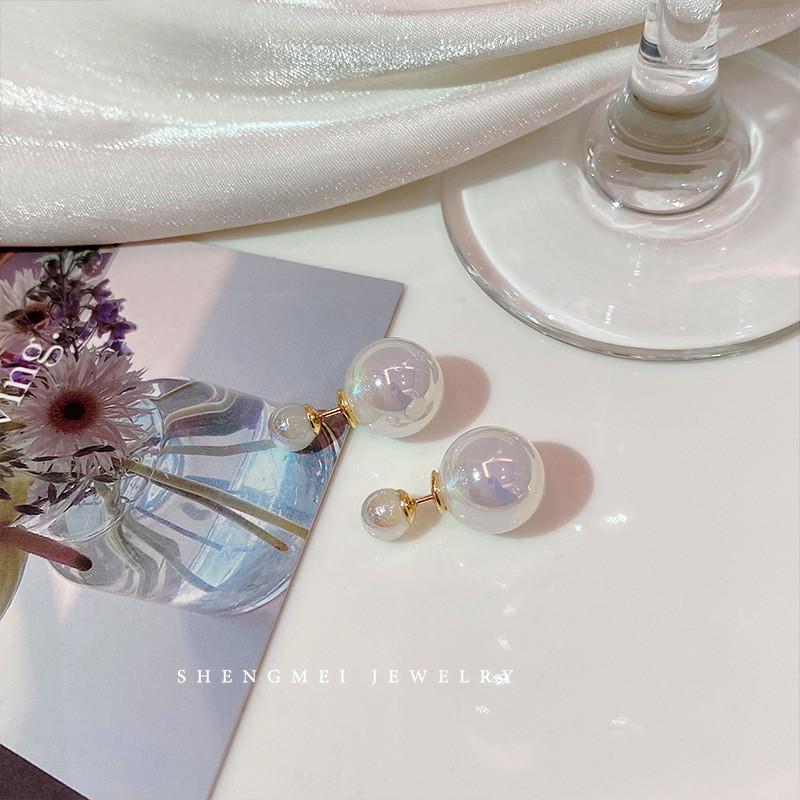 Cercei cu Perle Argintii cu Diamante - Design Elegant de Nișă pentru Femei