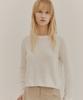 Okuka Back Zipper Knit Top White
