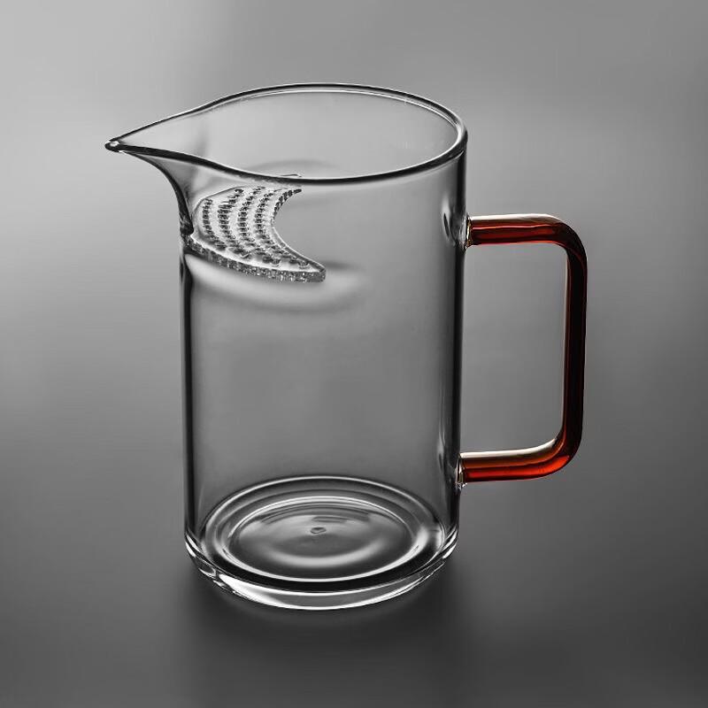 Thickened Glass Gongdao Cup Tea Pitcher with Metal Filter