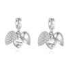 Summer New Open Heart I Love You Nan Dad Diy Bead Fit Original Charms Silver 925 Bracelet Jewelry Women Acessories