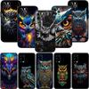 PP15 Cartoon Owl Soft Shell Phone Case for Redmi Note 13 14 Pro+ Plus A3 A3X 13X 13C 13R 14S 14C 14R