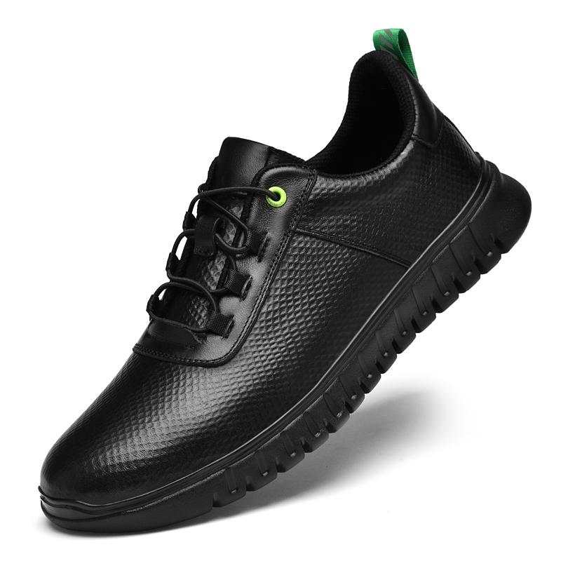 

Fashion 2025 Trendy Men s Outdoor Oxford Shoes Thick Soled Versatile Men s Genuine Leather Casual Shoes Minimalist Workwear Shoes 45