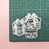 Three Piece Gift Wrapping Art Background Scrapbooking Metal Cutting Dies Stencils for DIY Album Paper Card Decor
