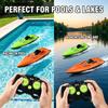 Remote Control Boat For Kids Waterproof Remote Control Toys Fast Remote Control Boat Lightweight Water Racer RC Boats Pool Toys