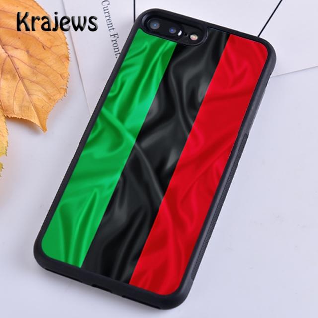 Krajews Panafrikanische Flagge Weiche Telefonhülle Für iPhone 14 5 6s 7 8 plus X XR XS 11 12 13 pro max Samsung Galaxy S21 S22 ultra