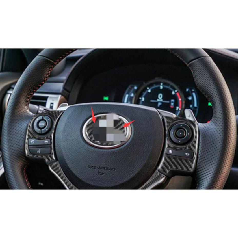 Real Carbon Fiber Steering Wheel Cover Trim Sticker For LEXUS IS200/250/350