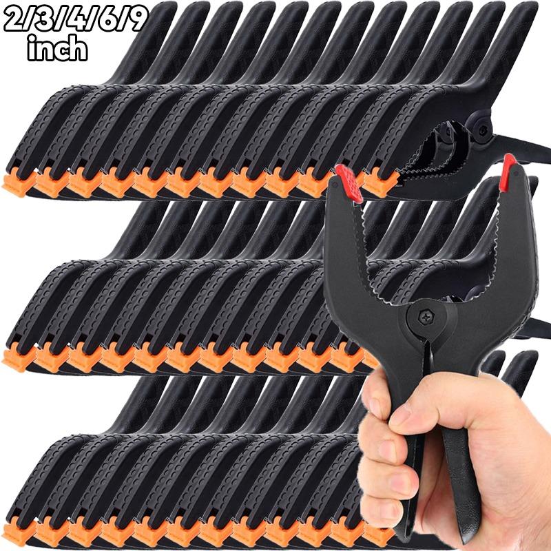 

Adjustable Plastic Woodworking Clamps Clothes Peg Non-slip Spring Wood Working Tools Backdrop Photo Photography Fixed Clips 2 inch