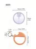 1pcs 25ml Round Card Plastic Perfume Bottle With Silicone Protective Cover Hook Travel Dispenser Bottle Refillable Cosmetic Tool