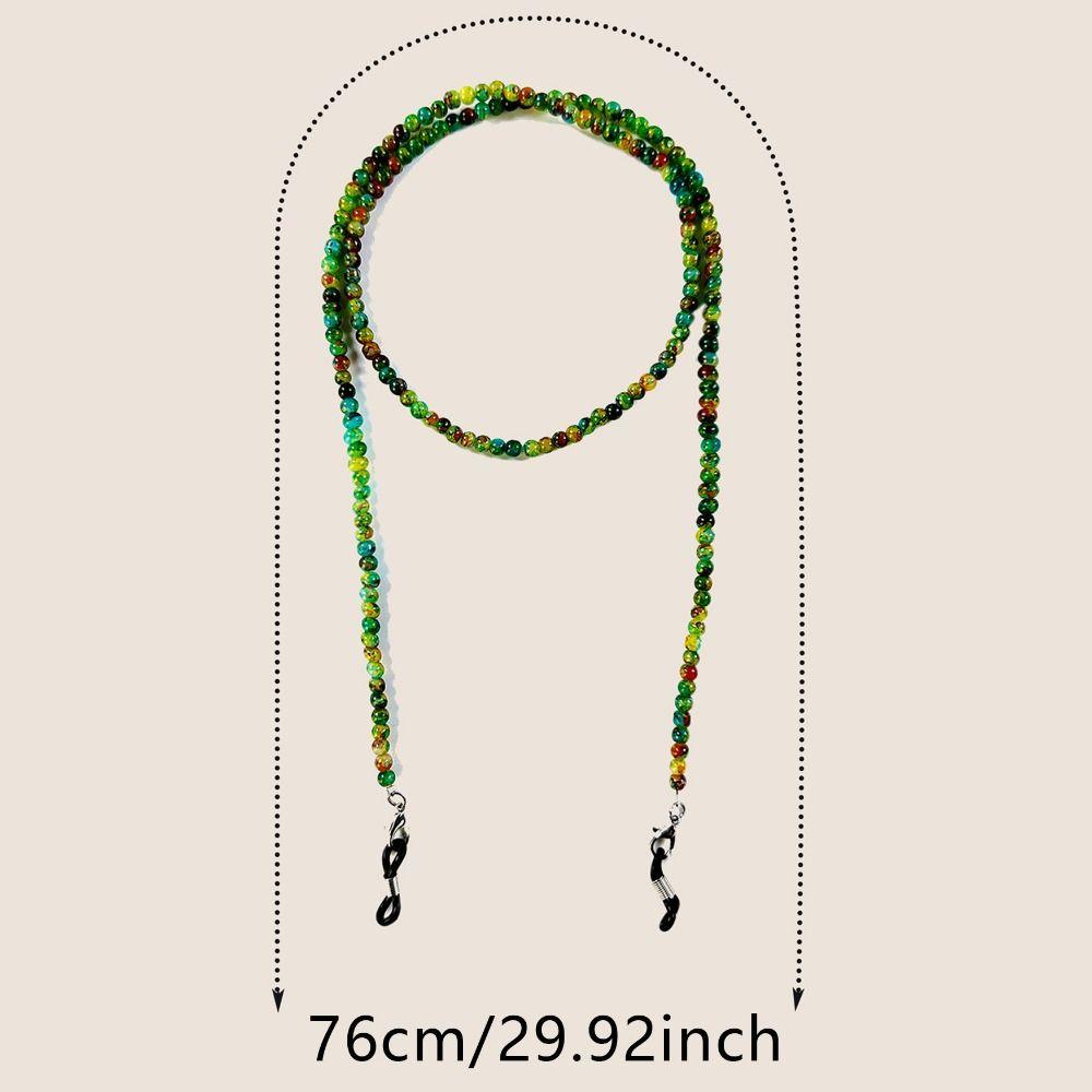 Handmade Beads Glasses Chain Colored Glass Beaded Eyeglasses Chain Glasses Hanging Rope  Travel