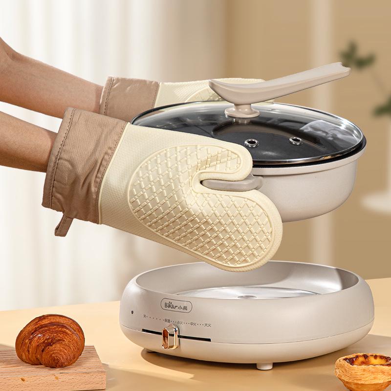 Heat-Resistant Non-Slip Silicone Oven Gloves for Baking and Cooking