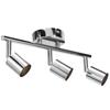3 LED Track Light Base Adjustable Flexibly Rotatable 3 Way Ceiling Spotlight Base for Bedroom Dining Living Room Mall